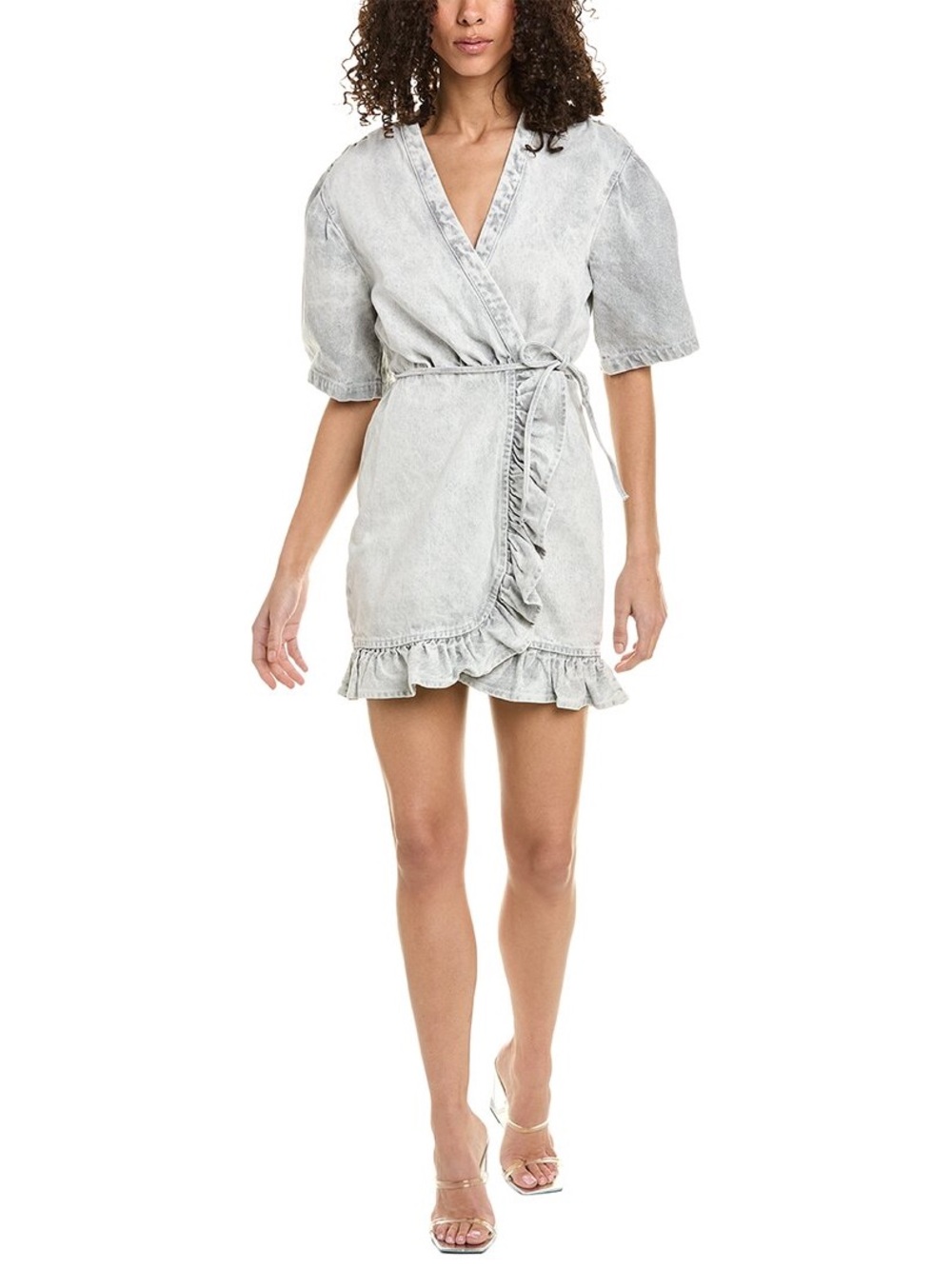 IRO Paris Denim Wrap Dress